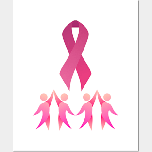 Breast cancer support Posters and Art